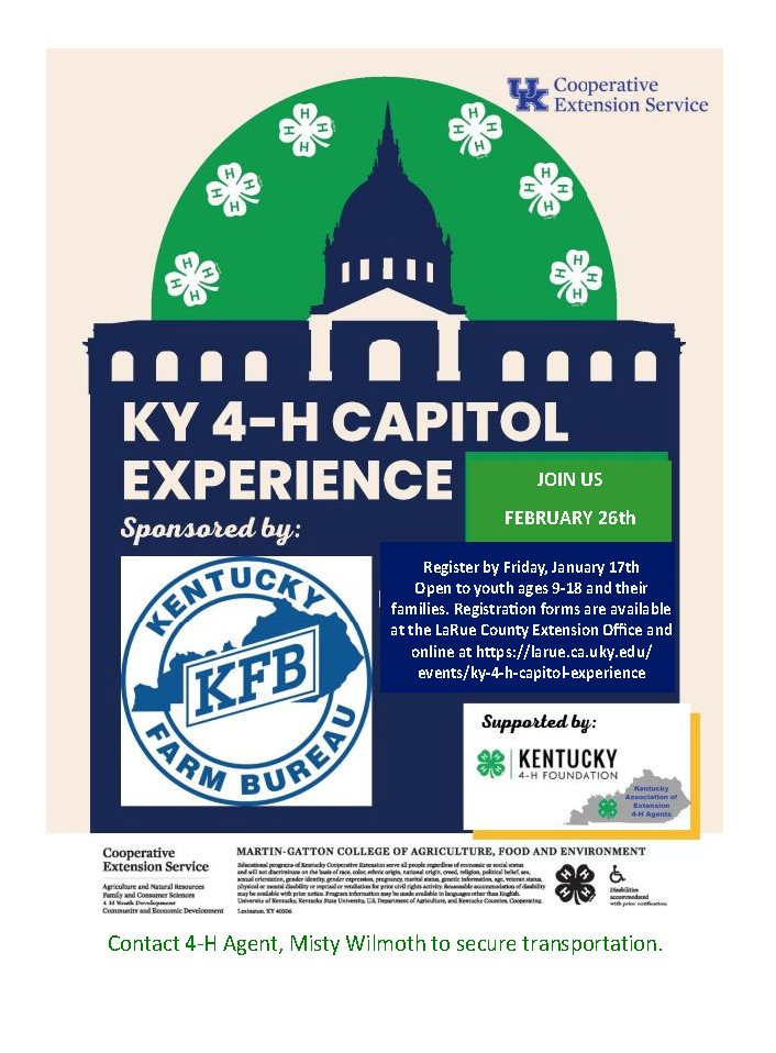 KY 4-H Capitol Experience