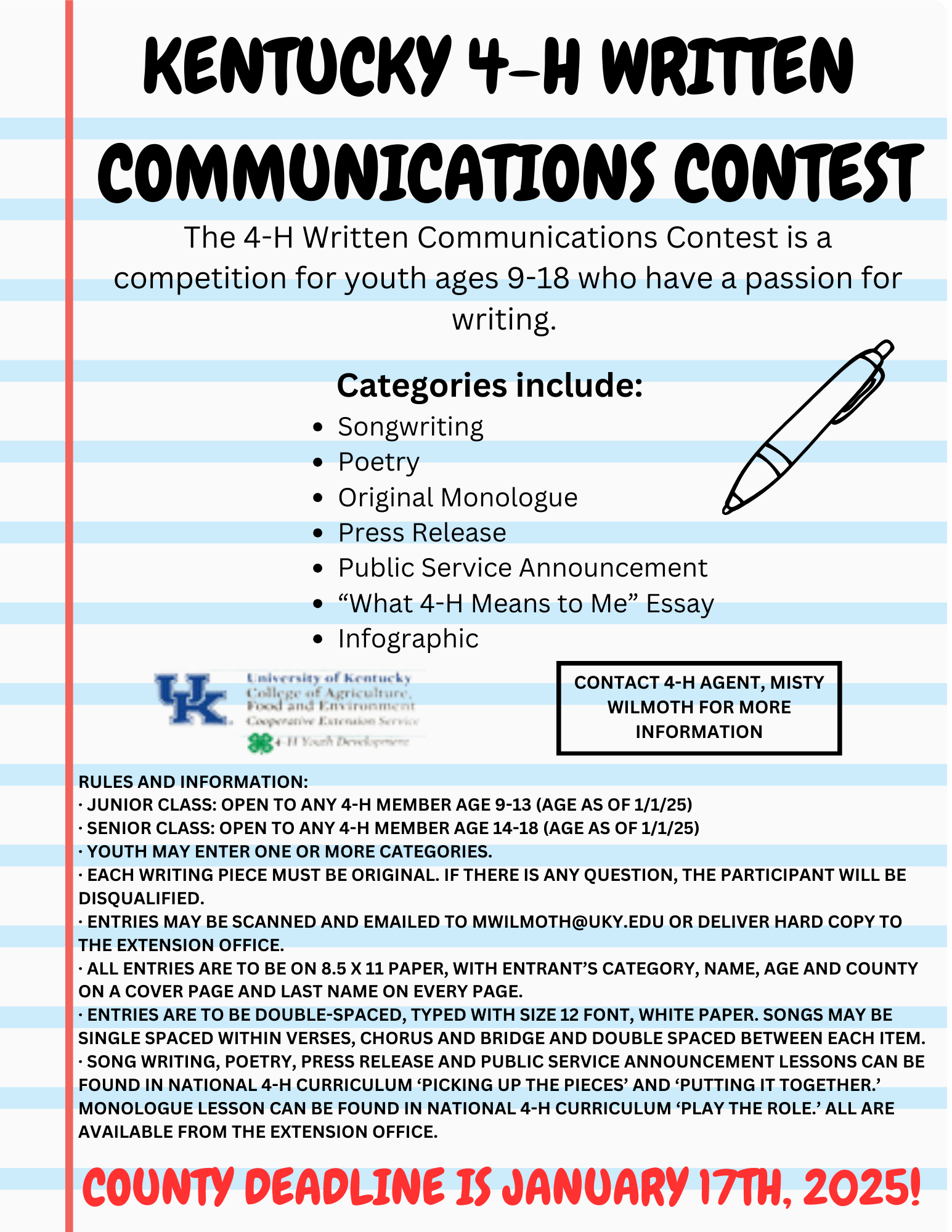 KY 4-H Written Communications Contest