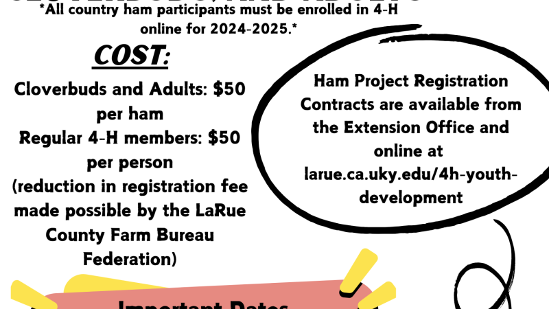 4-H Country Ham Project