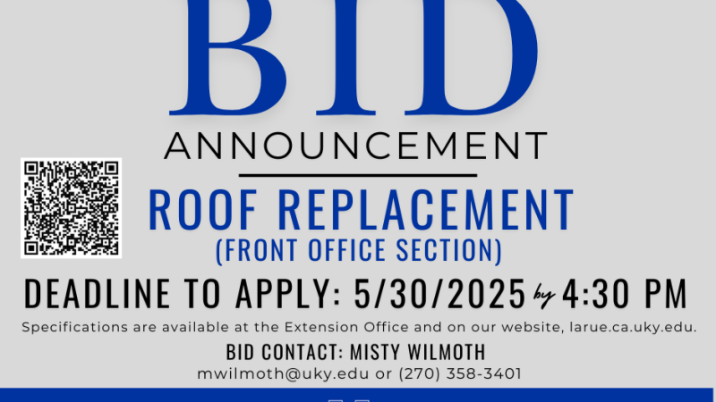 gray and blue bid announcement